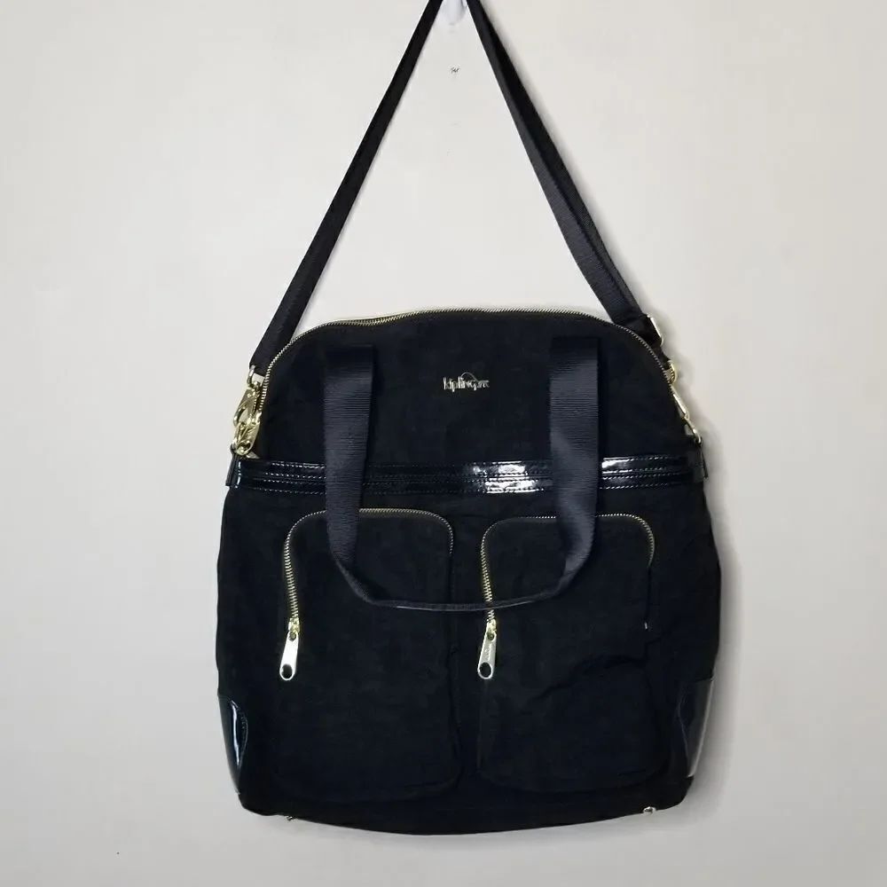 Kipling diaper bag multiple pockets black